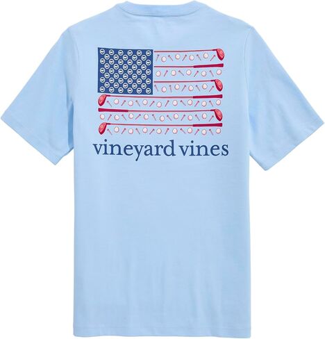 Vineyard Vines Boys' Boys' Americana Golf Flag Short-Sleeve Pocket Tee in Kuwait