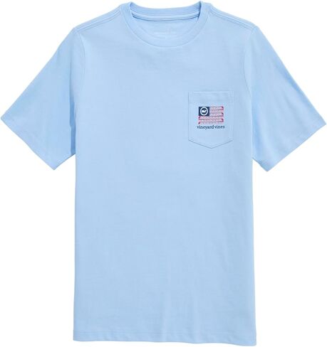 Vineyard Vines Boys' Boys' Americana Golf Flag Short-Sleeve Pocket Tee in Kuwait