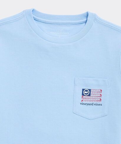 Vineyard Vines Boys' Boys' Americana Golf Flag Short-Sleeve Pocket Tee in Kuwait