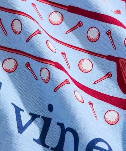 Vineyard Vines Boys' Boys' Americana Golf Flag Short-Sleeve Pocket Tee in Kuwait