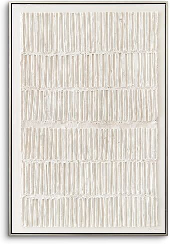 VGICH Large Framed Canvas Wall Art, Modern Abstract Wall Art for Living Room, Beige Textured 100% Hand-painted Painting, Minimalist Wall Decor for Living Room, Bedroom, Office, Hallway, 27x43 Inch in Saudi Arabia