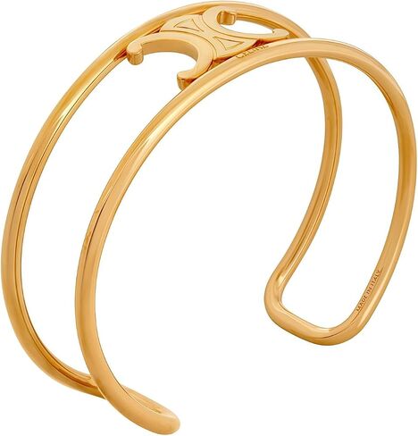 18K Gold Plated Copper Open Bangle for Women, Adjustable Dainty Bracelet, Hypoallergenic Elegant Jewelry for Daily Wear & Gift in Kuwait