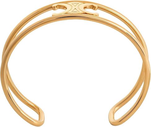 18K Gold Plated Copper Open Bangle for Women, Adjustable Dainty Bracelet, Hypoallergenic Elegant Jewelry for Daily Wear & Gift in Kuwait