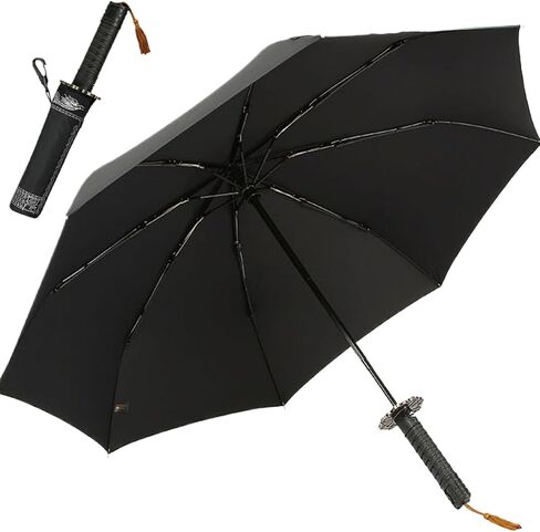 Katana Umbrella Samurai Umbrella Full-Automatic Katana Umbrella Wind Resistance & Rust-Proof Strong Umbrella Portable Stylish Sword Umbrella for Men Gifts Cosplay Decoration in Saudi Arabia