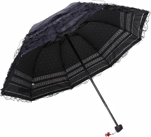 MizHome Folding Compact Umbrella for Women Lightweight Portable UPF 50+ Travel Parasol in Saudi Arabia