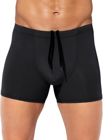 Casey Kevin Mens Swim Trunks Sexy Swim Briefs Square Leg Mens Swimsuit Quick-Dry Bathing Suit Swimwear in Kuwait