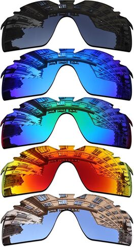 Set of 5 Lenses Replacement for Oakley RadarLock XL Vented OO9196 / OO9170 Sunglass Combo Pack in Kuwait