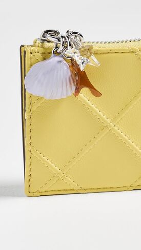 Tory Burch Women's Fleming Charm Zip Card Case in Kuwait