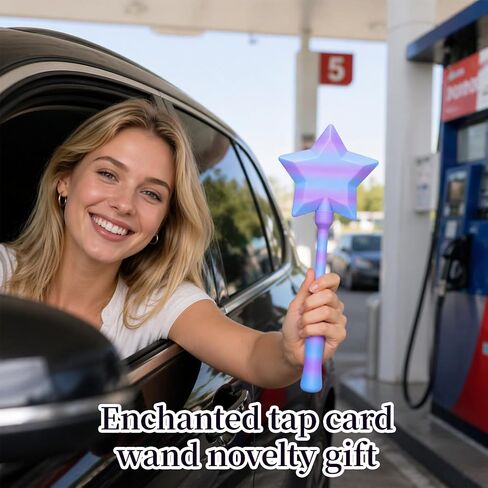 Kauvysaq Credit Card Wand, Magic Wand Credit Card Holder for Everyday Use, Fairy Wand Credit Card Holder with Stellar Design, Compact and Convenient Storage Solution for Credit Cards and IDs in Saudi Arabia