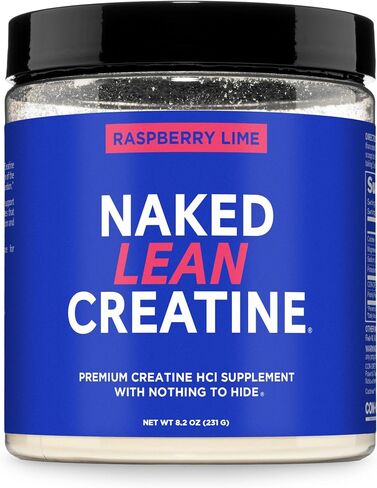 NAKED Lean Creatine HCl Powder, 100 Servings - Con-Cret Creatine Hydrochloride with Organic Prickly Pear Extract, Electrolytes - Muscle Growth, Strength & Cognitive Support - Unflavored in Saudi Arabia