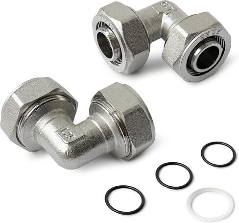3/4 inch Equal Elbow Fitting Elbow 90° Fitting,Tubing fitting for 3/4" (25mm OD) Tubing System.2 Pack in Saudi Arabia