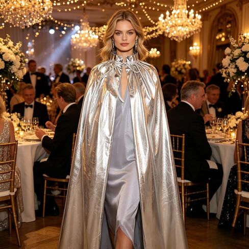 Unisex Adult Gold Printed Cloak Shiny Wizard Cloak for Halloween in Kuwait
