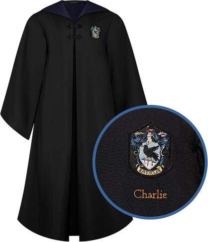 Harry Potter Personalized Ravenclaw Robe - Official Hogwarts House Costume with Embroidered Crest & Wand Pocket - M-L in Saudi Arabia