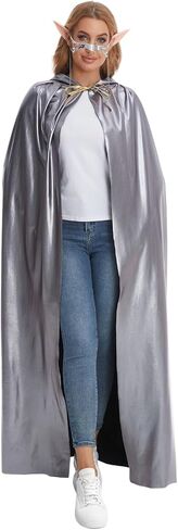 Unisex Adult Gold Printed Cloak Shiny Wizard Cloak for Halloween in Kuwait