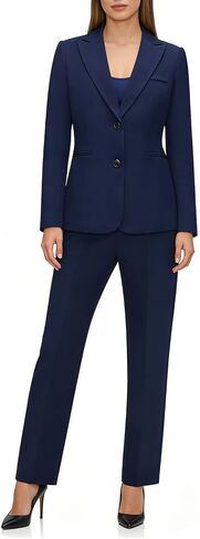 Womens Suits 2 Piece Set Business Pants Suits Dressy Professional Long Sleeve Solid Blazer Set Formal Outfit for Work Office in Saudi Arabia