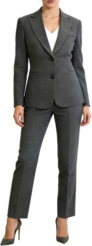 Womens Suits 2 Piece Set Business Pants Suits Dressy Professional Long Sleeve Solid Blazer Set Formal Outfit for Work Office in Saudi Arabia