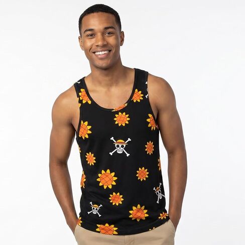Ripple Junction One Piece Men's Graphic Print Tank Top Officially Licensed in Kuwait