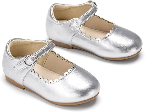 Toddler Girls Mary Jane Flats Cutout Ballet Dress Shoes for Daily Party in Saudi Arabia