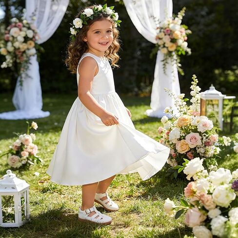 Scurtain Toddler Dress Shoes Little Girl Wide Toe Mary Jane Flat Shoes for Wedding Party School Daily Wear Comfy Boys Girls Barefoot Closed Toe Sandals in Saudi Arabia