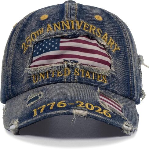 250 Anniversary USA Hat,America 250th Year United States Cap for Men Women,Patriot Embroidered US Birthday Merchandise in Kuwait