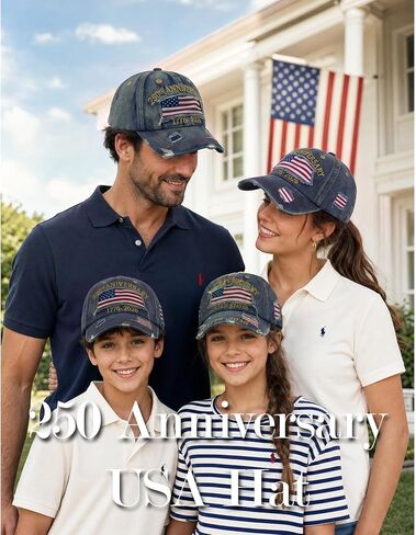 250 Anniversary USA Hat,America 250th Year United States Cap for Men Women,Patriot Embroidered US Birthday Merchandise in Kuwait