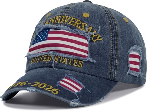 250 Anniversary USA Hat,America 250th Year United States Cap for Men Women,Patriot Embroidered US Birthday Merchandise in Kuwait