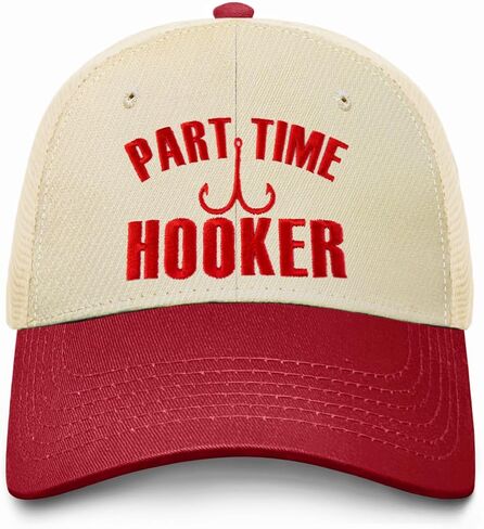 Where’s The Fish Fishing Hat for Men, Funny Embroidered Trucker Hat, Funny Fishing Hats for Dad Husband Grandpa in Kuwait