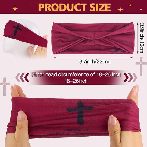 8 Pcs Christian Headbands for Men, Jesus Faith Cross Athletic Sweatbands with Bible Verse Religious Cooling Sports Men Moisture Wicking Head Band for Running Football Basketball Cycling Workout in Saudi Arabia