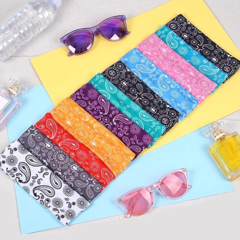 hoyuwak 9PCS Sweatbands Paisley Bandanas Head Bands Sports Headbands for Men Elastic Wide Absorbing Sweatband for Football Basketball Sports in Kuwait