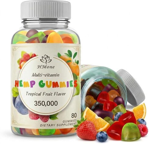 Hemp Gummies for Pain Sleep Anxiety Extra Strengthen High Potency with Pure Natural Organic Hemp Oil Extract Vegan Edible Bear Candy - Non-GMO Vegan Low Sugar in Saudi Arabia