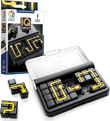 SmartGames - IQ Circuit, Puzzle Game with 120 Challenges, 8+ Years, Black in Saudi Arabia