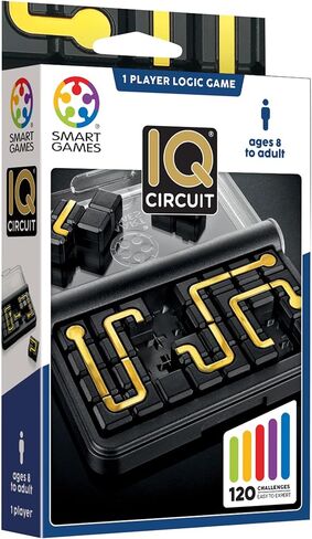 SmartGames - IQ Circuit, Puzzle Game with 120 Challenges, 8+ Years, Black in Saudi Arabia