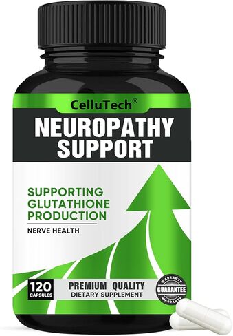 Neuropathy Nerve Relief Support,Nerve Savior for Neuropathy, with 600mg Alpha Lipoic Acid -Benfotiamine, Maximum Strength Natural Nerve Vitamins -120 Capsules in Saudi Arabia