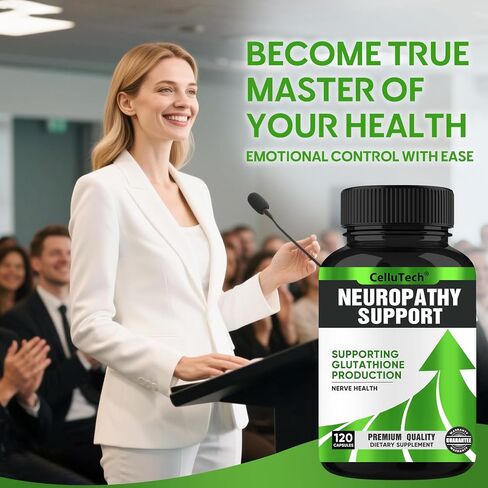 Neuropathy Nerve Relief Support,Nerve Savior for Neuropathy, with 600mg Alpha Lipoic Acid -Benfotiamine, Maximum Strength Natural Nerve Vitamins -120 Capsules in Saudi Arabia