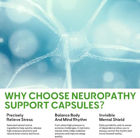 Neuropathy Nerve Relief Support,Nerve Savior for Neuropathy, with 600mg Alpha Lipoic Acid -Benfotiamine, Maximum Strength Natural Nerve Vitamins -120 Capsules in Saudi Arabia