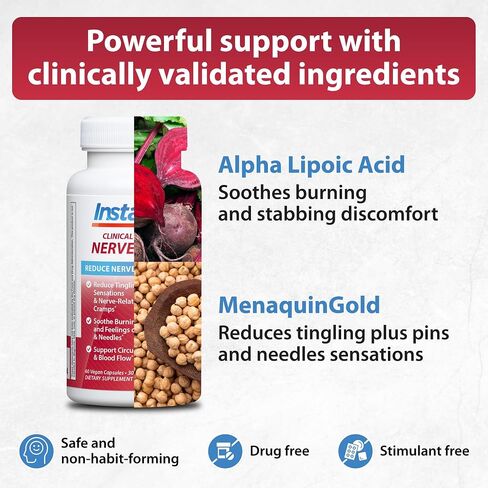 Instaflex Clinical Strength Nerve Relief - 60 Vegan Capsules in Saudi Arabia