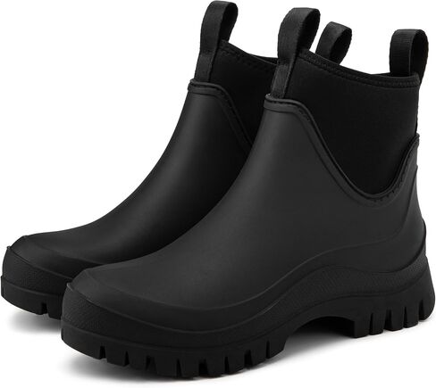 Eozlink Women’s Waterproof Rain Boots, Lightweight Short Chelsea Ankle Boots for Women, Non-Slip Garden & Outdoor Shoes in Saudi Arabia