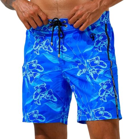 Tucann Men's Trunks 7" Compression Liner Quick Dry Zipper Pocket Chlorine Resistan 4 Way Stretch Swim Shorts for Men in Saudi Arabia