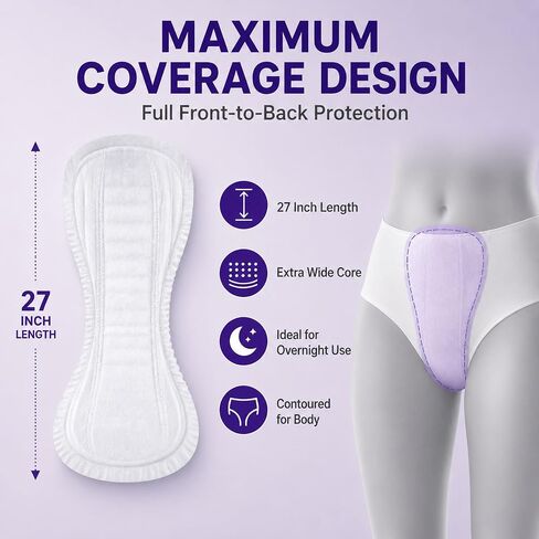 McKesson Ultra Heavy Absorbency Incontinence Liners [80 Count], 27 Inch Contoured Bladder Leakage Protection for Men & Women, Rapid-Dry Layer, Odor Control Core, Leg Gathers in Kuwait