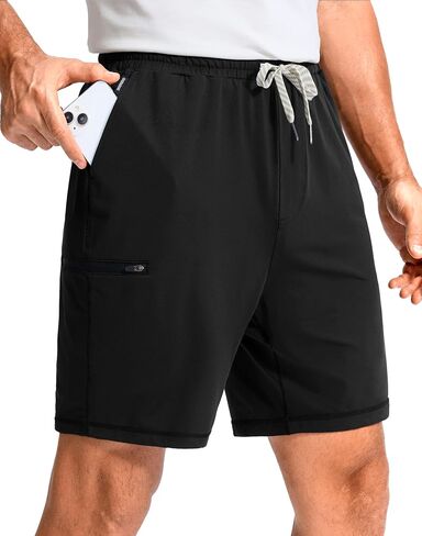 G Gradual Men's Sweat Casual Shorts Soft Moisture Wicking Athletic Gym Shorts with 3 Pockets for Lounge Workout Running in Saudi Arabia