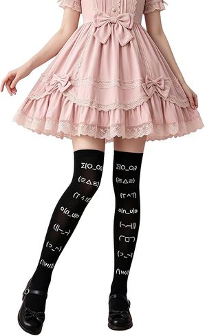 Lolita Y2k Thigh High Socks for Women, Kawaii Thigh High Socks for Cute Core Clothes Accessories in Kuwait