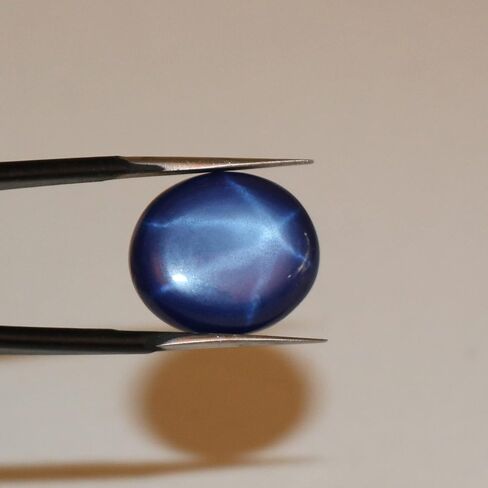 REAL-GEMS 6 Rays Star Sapphire 11 Ct. Perfect Oval Shape Cabochon Loose Gemstone in Kuwait