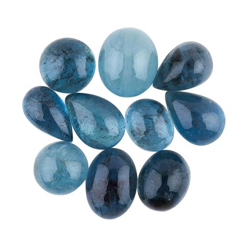 CRYSTALIS (10pcs) Wholesale Bulk Mix Semi-Precious Cabochons Gemstones, Jewelry Making Supply, Wire Wrapping, Natural Loose Crystals, DIY, Gem Collectibles, Home Decor, Art, Crafts, Healing Gift Pack in Kuwait