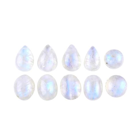CRYSTALIS (10pcs) Wholesale Bulk Mix Semi-Precious Cabochons Gemstones, Jewelry Making Supply, Wire Wrapping, Natural Loose Crystals, DIY, Gem Collectibles, Home Decor, Art, Crafts, Healing Gift Pack in Kuwait