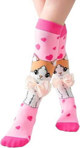 Girls Crazy Socks Knee High 3D Animal Socks for Kids Funny Wacky Novelty Animals Sock Gifts for Girls Teens Women in Saudi Arabia