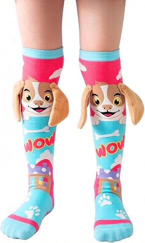 Girls Crazy Socks Knee High 3D Animal Socks for Kids Funny Wacky Novelty Animals Sock Gifts for Girls Teens Women in Saudi Arabia