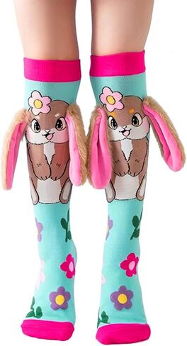 Girls Crazy Socks Knee High 3D Animal Socks for Kids Funny Wacky Novelty Animals Sock Gifts for Girls Teens Women in Saudi Arabia