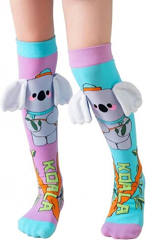 Girls Crazy Socks Knee High 3D Animal Socks for Kids Funny Wacky Novelty Animals Sock Gifts for Girls Teens Women in Saudi Arabia