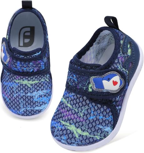 JOINFREE Baby Water Shoes Toddler Boys Girls Sandals Lightweight Beach Swim | Breathable Kids Barefoot Quick-Dry Pool Auqa Socks Infant First Walking Non-slip Machine Washable Adjustable Hook and Loop in Saudi Arabia
