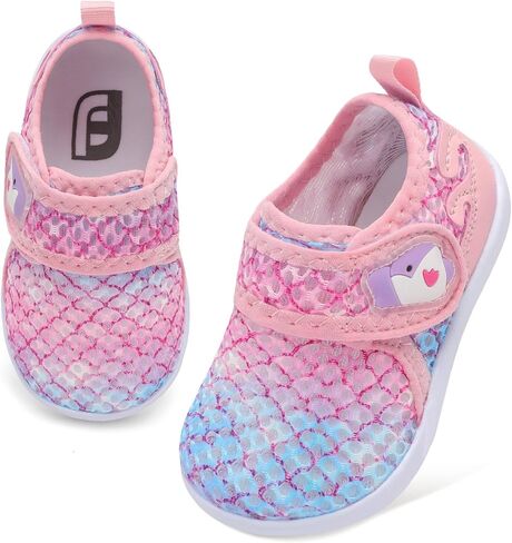 JOINFREE Baby Water Shoes Toddler Boys Girls Sandals Lightweight Beach Swim | Breathable Kids Barefoot Quick-Dry Pool Auqa Socks Infant First Walking Non-slip Machine Washable Adjustable Hook and Loop in Saudi Arabia